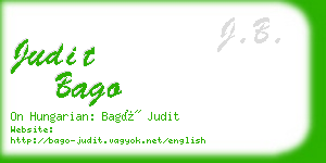 judit bago business card